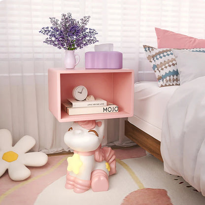 Pink Cartoon Horse Nightstand